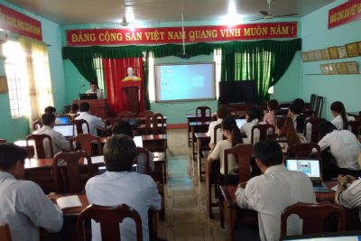 Trường MG Tân Thuận tham gia lớp tập huấn nâng cao trình độ tin học
