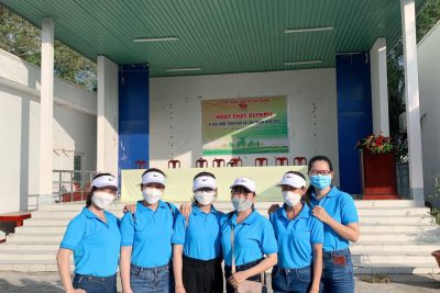 Trường MG Tân Thuận Tham gia chạy Olympic của xã Tân Thuận tổ chức
