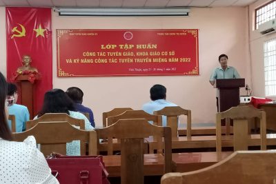 Trường MG Tân Thuận Tham Gia Lớp Tâp Huấn Công Tác Tuyên Giáo, Khoa Giáo Cơ Sở Và Kỷ Năng Công Tác Tuyên Truyền Miệng Năm 2022