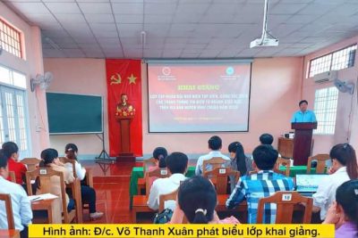 Tập huấn đội ngũ biên tập viên, cộng tác viên các trang thông tin điện tử ngành giáo dục trên địa bàn huyện Vĩnh Thuận năm 2023.