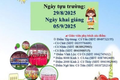 THÔNG BÁO NHẬP HỌC 2025-2026♥️